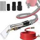 Happy Tree Universal Fit All Brands' Shop Vac Extractor Hose Kit Adapter Wet-dry Extraction Accessory for Upholstery & Carpet Cleaning Auto Detailing Wet Vacuum Accessories with 25 Feet Water Hose