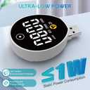 USB 2-in-1 Gas & Carbon Monoxide Detectors with Touch Screen, Plug-in/USB-A/USB-C Powered CO & Gas Detector Alarm, CO, Natural Gas, Propane, Methane, Explosive Gas Alarm (2-Pack)