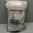 Sand Beige Linen Curtains 102 Inches Long for Living Room Pinch Pleated Drape Hooks Rings for Track System Back Tab Light Filtering 102 Inch Curtain for Bedroom Sliding Patio Door 2 Panels 50x102