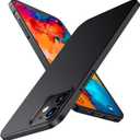 TORRAS Slim Fit for iPhone 12 Case/for iPhone 12 Pro Case, Slim Yet Protective, Velvety Feel, Non-Slip Matte for iPhone 12 Slim Case/for iPhone 12 Pro Thin Case 6.1 inch 2020, Matte Black