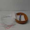 5 Pack 13.8 Inch Oval Poly Wicker Baskets, Plastic Oval Wicker Baskets, Rustic, Durable & Easy-Cleaning Wicker Bread Basket, for Home, Restaurant & Hotel Use, Brown