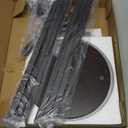 Plant Stand Indoor Outdoor 2 Tier Tall Metal Corner Storage Tiered Plant Shelf Holder Multiple for Living Room Balcony Garden,Black (2 Tier-Black Oak Round)