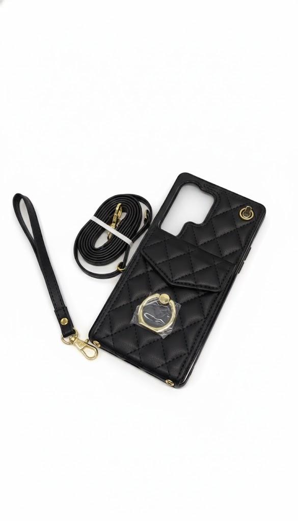 Vofolen for Samsung Galaxy A15 5G Phone Case with Card Holder Crossbody Wrist Strap Leather Flip Case with Magnetic Clasp Kickstand Heavy Duty Rugged Wallet Phone Case for Galaxy A15 5G, Black