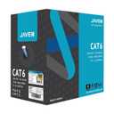 JAVEX 23AWG CAT6 Ethernet Cable Wire UL Certified [1000 Feet/305M] Made in Taiwan Solid Bare Copper 600MHz, PoE++ up to 100W, ETL Listed, TAA Compliant, UTP Ethernet Bulk Cable, Blue