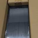 SKYSEN Floating Shelves for Wall Set of 6, 15.7in Wood Wall Shelf for Decor, Bathroom, Bedroom, Storage, Book,Kitchen, Living Room - Black(fs-40-b)