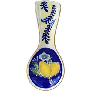 Blue Sky Ceramic Lemon Spoon Rest, Multicolor