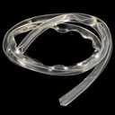 uxcell U Channel Edge Trim, 4.9ft Length Soft Rubber Guard Seal Strip Edge Protector Fit for 12-13mm Edge, (19/32" W x 43/64" H) Clear