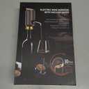 Luxurious 3-in-1 Electric Wine Aerator, Dispenser & Vacuum Pump - Wine Preservation System - Gifts for Women Wife Men Husband(Black/Gold)