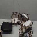 Solar Outdoor Chandelier, 4-Light 20" Hanging Copper Wire Pendant Lights, Waterproof Dimmable, Outdoor Chandelier for Gazebo, Porch, Pergola,