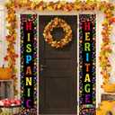 Wiooffen Hispanic Heritage Month Decorations 71'' x 12'' National Hispanic Porch Door Banner Spanish Traditional Month Door Hanging Decor Latin American Classroom Home Wall Decor Heritage Party Favors