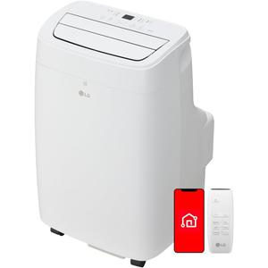 LG 7,300 BTU (DOE) / 11,000 BTU (ASHRAE) Smart Portable Air Conditioner, Cools 300 Sq.Ft. (15' x 20' room size),Smartphone & Voice Control works with LG ThinQ, Amazon Alexa and Hey Google, 115V