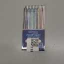 WRITECH Twist Gel Ink Pens: Multicolor Medium Point 0.7mm 6ct Low Center of Gravity Rotatable Pen No Smear Silent Click Space Up Gel Galaxy