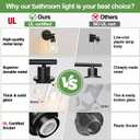 Zarbitta Set of 2 Wall Sconces for Bathroom,Black Modern Vanity Lights with Clear Glass Shade,Bathroom Wall Lamp for Mirror Kitchen Living Room Hallway Cabinet Porch