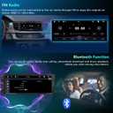 6.9 Inch Single Din Car Stereo Touchscreen Car Radio Wireless Apple Carplay & Android Auto,Mirror Link,FM,EQ,Car Audio Receivcer with USB/Type-C/Aux Input,Mic,SWC,Backup camera, Black