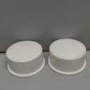 2PCS 2 Inch PVC Pipe End Cap Plug Adapter Pipe Fittings Slip Schedule(SCH) 40 for DIY Garden Shelf Home Industrial