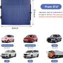 Retractable Windshield Sun Shade for Car, 27 Inch Sunshade Protector Blocks 99% UV Rays to Keep Your Car Cool, Car Accessories for Window Sun Protection with Suction Cups