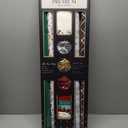 LaRibbons Christmas Wrapping Paper Sets, Classic Reindeer & Plaid Design With Ribbons & Gift Tags & Metallic Pom Pom, Perfect for Xmas, Holiday Party, 30Inch × 10Feet（ 4 Rolls: 100 Sq.Ft.Ttl）