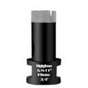 2 x Mgtgbao 3/4 Inch (19mm) Dry Diamond Core Drill Bits, Vacuum Brazed Diamond Hole Saw Kit for Porcelain Ceramic Tile Granite Marble Stone Brick Glass with 5/8-11 Thread