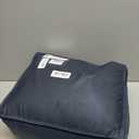 L'AGRATY Weighted Blanket - 48"x72" 15lbs Cooling Breathable Heavy Blanket Microfiber Material with Glass Beads for Adult All-Season Summer Fall Winter Soft Thick Comfort (18-Blue and White Stripe Pattern)