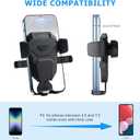Car Phone Holder Mount for Mazda CX-5 2023-2022, 2023 Accessories, Compatible with 4.5-7.5 inch Smartphones, Black