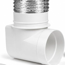 DIY Dryer Vent Connector Kit  Space Saving, Toolless Design with Airtight Seal  STV90 by Ziggurat Products