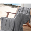 Bedsure Beige Cooling Blanket for Hot Sleepers - Summer Cold Linen Beige Throw Blanket for Couch, Arc-Chill Lightweight Bedding, Cool Thin Ice Cold Cooled Throws with Rayon Derived from Bamboo, 50x70