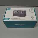 15W Fast Wireless Charger with Bluetooth Speaker and Alarm Clock Radio,4 in1 Wireless Charging Station for iPhone,Android Phones with FM Radio for Bedroom (7inch, Gray)