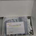 WILLED Rechargeable Night Light, Wireless Stair Lights Indoor, Warm White Motion Sensor Light Indoor, Stick-Anywhere, Battery Powered Night Light for Hallway, Stairway, Bathroom, Bedroom, 6 Pack (Black)