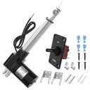 6000N Linear Actuator 12V 6" Stroke 1320lb Heavy Duty Linear Motion Actuator 4mm/s Electric Actuator IP54 Waterproof Linear Actuator with Switch