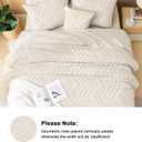 Litanika Oversized King Size Comforter Set with Sheets Beige - 7 Pieces Bed in a Bag Oversized King Boho Tufted Complete Bedding Sets with Comforter, Sheets, Pillowcases & Shams