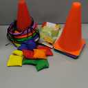 JOYIN 31PCS 3 in 1 Carnival Games, Easter Ring Toss Yard Set, Bean Bags, Cones - Outdoor Toys for Toddlers & Kids, Children's Indoor Play, Family Fun, Kids Party Cornhole Set, Lawn Games