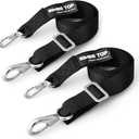 Adjustable Bimini Top Straps,Marine Awning Webbing Straps with Stainless Stee Heavy Duty Snap Hooks from 24" - 60",Bimini Top Hardware,Marine Nylon Top Strap 2PCS