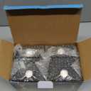 LUHLEE Solar Wall Lights Outdoor, 2000mAh 3000K Wall Sconces,Up and Down Lighting,IP65 Waterproof Solar Outdoor Lights for Wall House Fence Patio Porch Garage Yard (Warm White, 4 Pack)