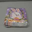 2 x 50 Pack Easter Paper Napkins, Disposable Bunny Napkins Easter Cocktail Napkins for Holiday Party Decorations