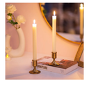 Sziqiqi Candlesticks Holder for Wedding Table Centerpiece - Gold Taper Candle Holders Candle Stick Holder Bulk for Christmas Candlelight Dinner Wedding Party Festival Decor 3 Pieces