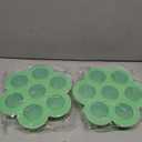 ROTTAY Silicone Egg Bites Molds and Steamer Rack Trivet with Heat Resistant Handles Fit Instant Pot Accessories, 7pcs set for 6qt & 8qt Electric Pressure Cooker With 2 Spoons and Silicone spatula