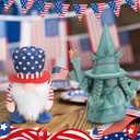 4th of July Patriotic Gnome Decorations, 2PCS Handmade Swedish Tomte Gnomes Plush Statue of Liberty Doll Table Ornaments for 250th Anniversary Independence Day Memorial Day Armed Forces Day