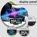 Backup Parktronic System Car Auto Vehicle Reverse with 8 Parking Sensors kit, LCD Display, Distance Detection (Meter/Foot Switchable), Buzzer Alarm and Voice Prompt FunctionBlack