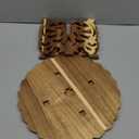 12" Wood Cake Stand, Acacia Wooden Rustic Cupcake Holder, Wedding Table Centerpiece Dessert Display Stand, Birthday Cake Pedestal for Tea Party Baby Shower