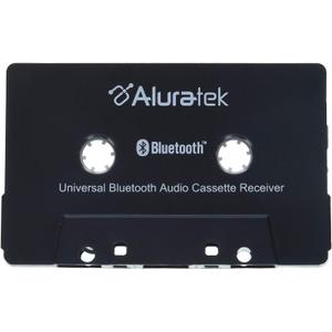 Aluratek Universal Bluetooth Audio Cassette Receiver, Built-in Rechargeable Battery, Up to 8 Hours Playtime, Audio Receiving up to 33 Feet, ABCT01F