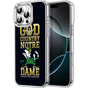 Phone Case Notre Charm Dame Shockproof Fighting Bumper Irish Compatible with iPhone 11 Pro Soft TPU Protective Case Clear (Transparent-3)