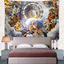 UHOMETAP Greek Mythology Tapestry Artwork Wall Hanging Ceiling Fine Versailles Greek Mythology Tapestries Mattress Tablecloth Curtain Home Decor 80x60 Inches GTWYUH263