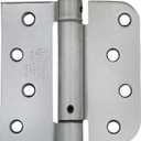 Hinge Outlet Spring Self-Closing Hinges, 4 Inch Square with 5/8 Inch Satin Nickel, 2 Pack, Adjustable Door Closing