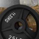 Fitvids 2-Inch Olympic and 1-Inch Standard Cast Iron Weight Plate for Strength Training & Weightlifting