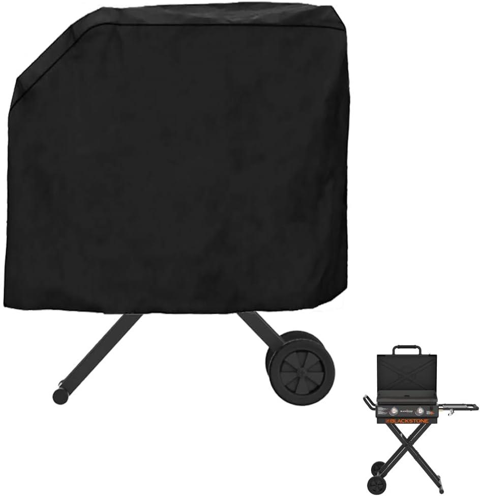 Griddle Cover for Blackstone On The Go 22 Inch Scissor-Leg Griddle with Stand and Hood- 600D Grill Cover for Blackstone 22" 1935 Portable Griddle, Heavy Duty & Waterproof Outdoor