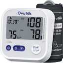 Ovutek Blood Pressure Monitors for Home Use, Automatic Digital Blood Pressure Cuff with Large Cuff for Upper Arm, 2 Users x 120 Sets Memory, Manual Arm Blood Pressure Machine with Backlight (White)