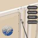Auto Close Baby Gate for Stairs and Doorways, Pressure Mounted Pet Gate for Dogs, Extra Wide & Tall Child Safety Gate with Walk Through Door for House, No Drill Adjustable Indoor Barrier