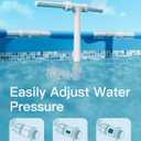 2025 Upgraded Higher Pool Fountain for Above Ground and Inground Pools, 360 Adjustable Dual Spray Waterfall Pool Sprinkler Cooler, Outdoor High-Pressure Pool Accessories for Cooling and Relaxation (White)