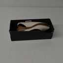 SMNY  Women's Fashion Pointed Toe Slingback Flats Casual Daily Walking Flats Closed Toe Faux Suede Flat Shoes for Ladies, Cream, Size  6
