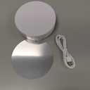 Hicarer Rotating Display Stand 5.4" /6.6 Lbs Load Motorized Spinning Platform Rotating Base 360 Cup Turner Electric Turntable Stand for Photography Products and Shows(Mirror White)